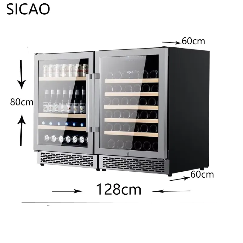 Refrigerador de bebidas embuti - Wine Beer Dual Zone avaliação e preço